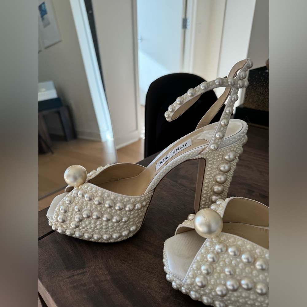 Jimmy Choo Sacaria 120mm Embellished Platform Sandals Sz 40 (10)